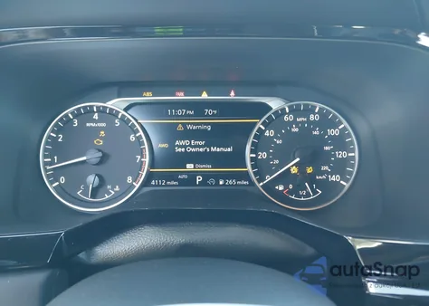 2025 Nissan Pathfinder Rock Creek 4Wd z USA, uszkodzony, nr VIN 5N1DR3BD5SC206548